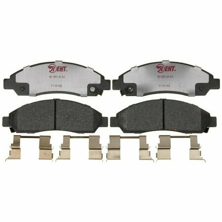 R/M BRAKES BRAKE PADS OEM OE Replacement Hybrid Technology Includes Mounting Hardware EHT1039H